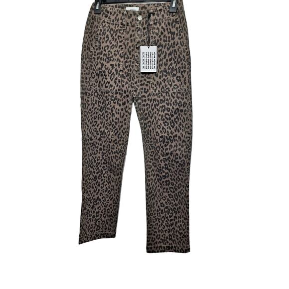 Pistola Leopard Cargo Skinny Jeans SZ 26 - Picture 2 of 8